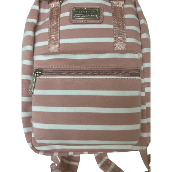 Steve Madden - Pink & White Striped Mini Backpack *NEW* main image 8